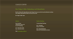 Desktop Screenshot of caligo-coffee.de